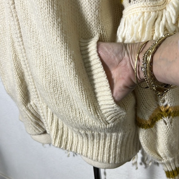 Jen's Pirate Booty NWOT Knit Zip Front Wool Dream Jacket in Snowed In Small - Picture 5 of 13